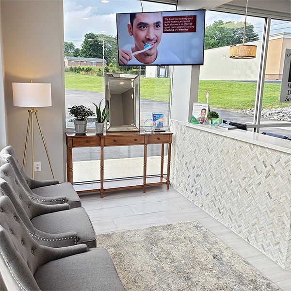 Dental office waiting room